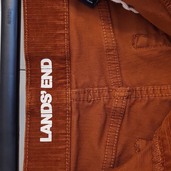 3 for $15 Lands end rust corduroy pants in good condition - Picture 2 of 4